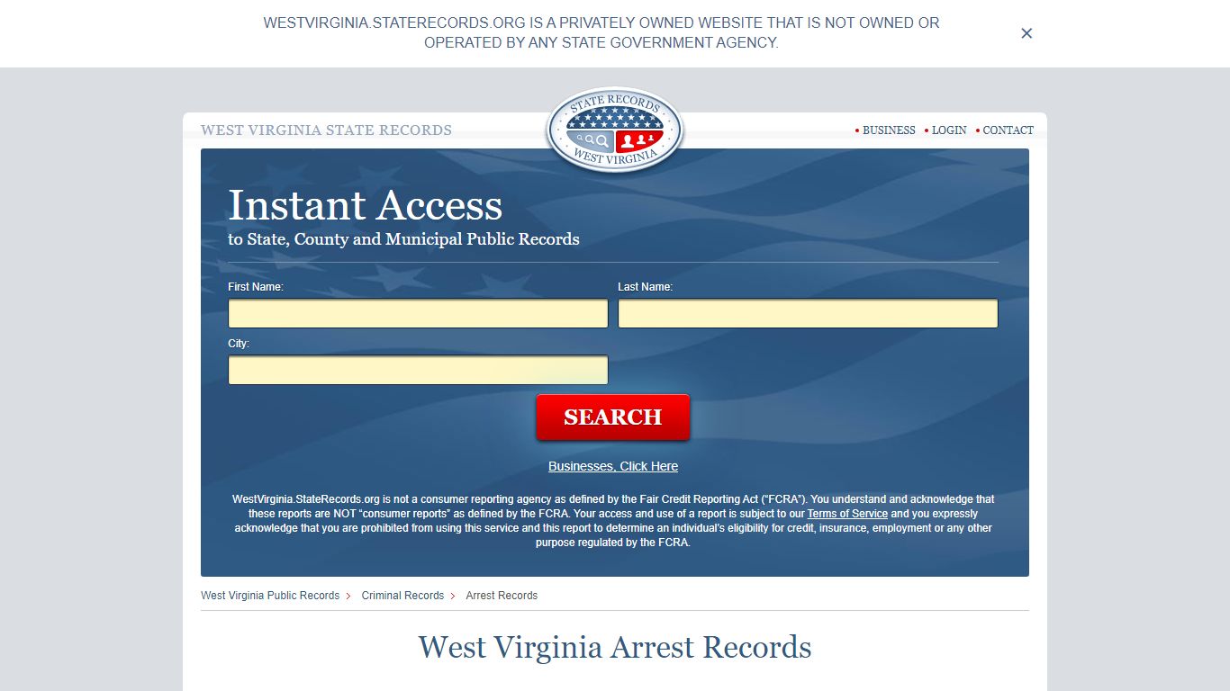 West Virginia Arrest Records | StateRecords.org